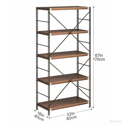 Multi-tier Bookshelf or Storage Rack for Home Office, Living Room, and Kitchen product view 10