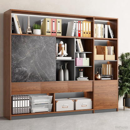 240cm Modern Multi-Zone Bookshelf, All-in-One Storage Cabinet for Home and Offices product view 3