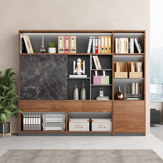 240cm Modern Multi-Zone Bookshelf, All-in-One Storage Cabinet for Home and Offices for modern office workspace
