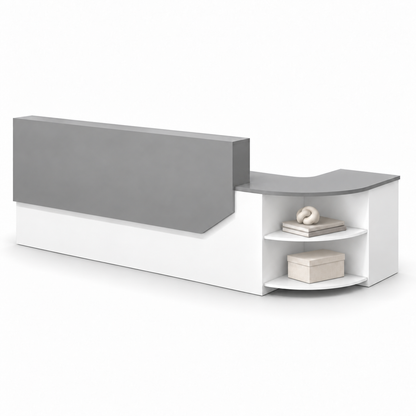 Reception Counter with LED Lighting and Minimalist Design