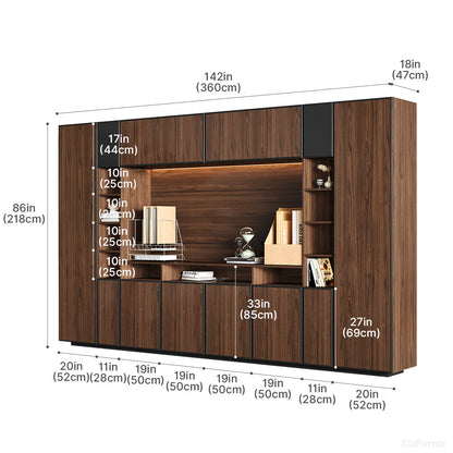 360cm Modern Filing Cabinet with LED Light for Executive and Manager Offices product view 6