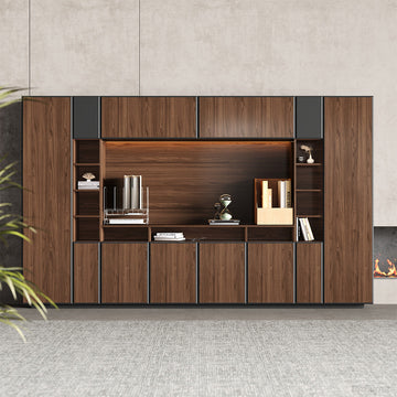 360cm Modern Filing Cabinet with LED Light for Executive and Manager Offices for modern office workspace